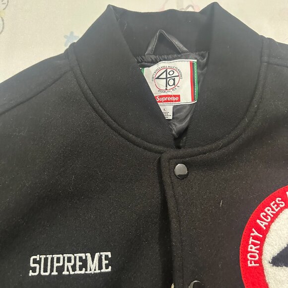 Supreme Embroidered Logo Cardigan Jacket - Picture 3 of 8
